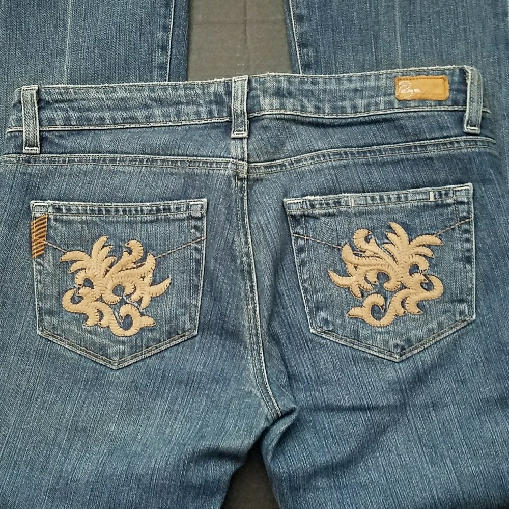 Paige Jeans with Embellished Pocket Design